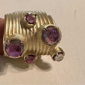 Kendra Scott Prototype Ring - Gold and Purple